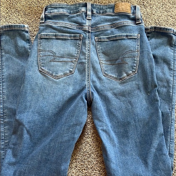 ⭐️ 3/$20 American Eagle Outfitters Blue Skinny Jeans Classic Denim - Picture 5 of 5